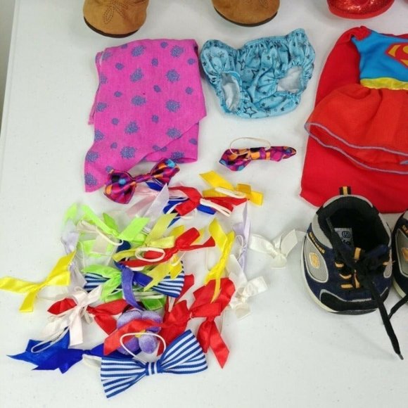 Build A Bear Bundle 2 Bears Plus Shoes, Outfits And Accessories - Picture 7 of 9